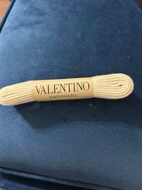 Valentino Garavani Beige/Cream Branded Shoelaces